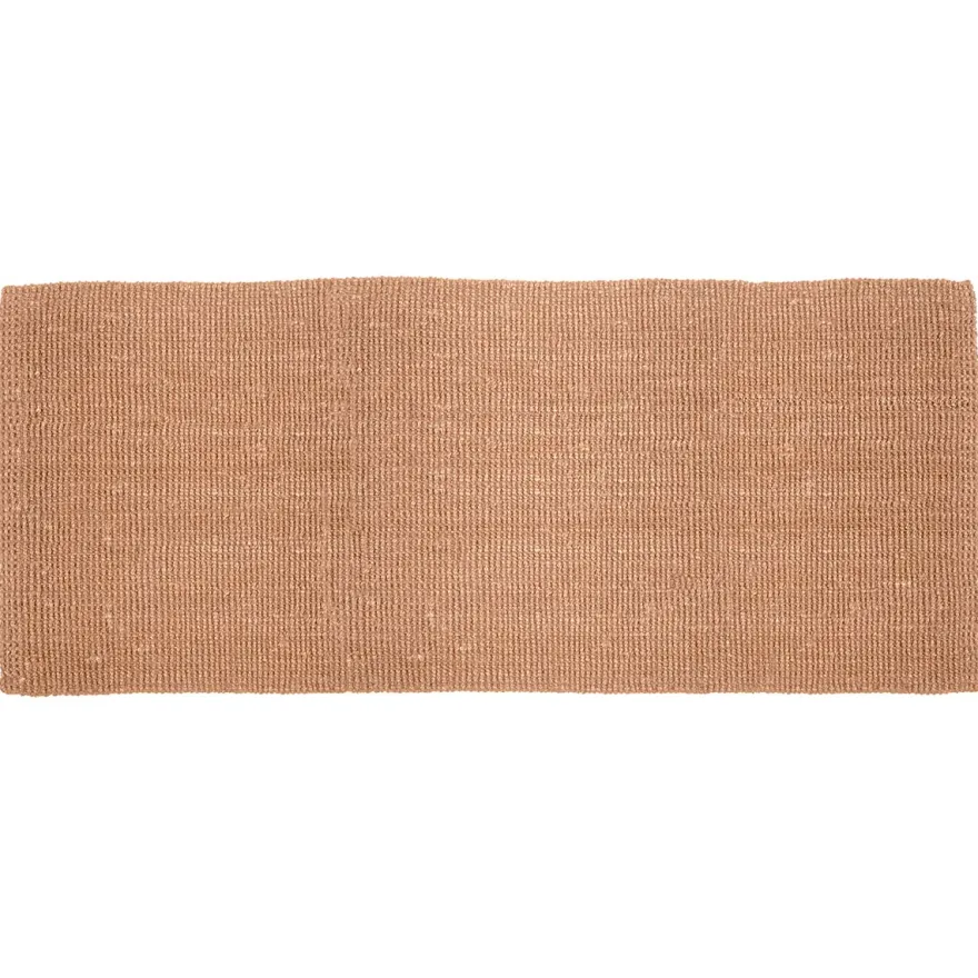 Dixie tæppe i jute - Natur - 80 x 180 cm.