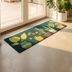 Dørmåtte fra Derrière la Porte - 45x120 cm - Cactus