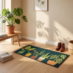 Dørmåtte fra Derrière la Porte - 45x120 cm - Cactus