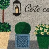 Dørmåtte i kokos fra Derrière la Porte - Indgang, blomster