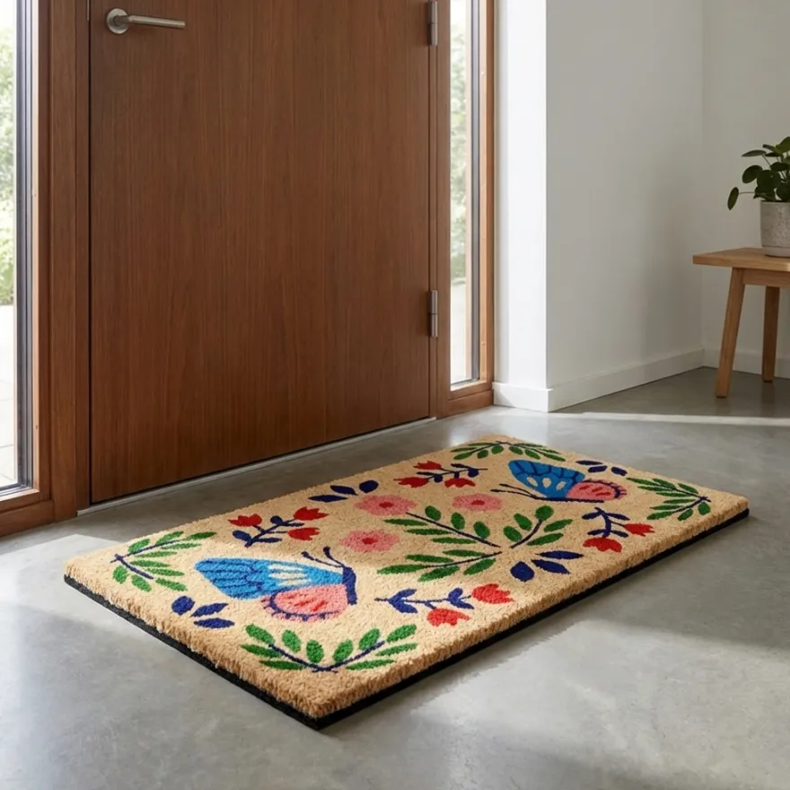 Dørmåtte i kokos fra Derrière la Porte - Pappilons