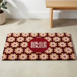 Dørmåtte i kokos 40x70 cm - Bonjour Bonjour fra Derrière la Porte