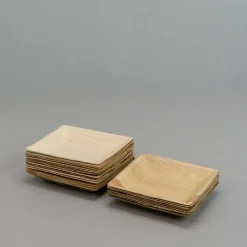 Engangsservice i palmeblad - Små tallerkener 17x17 cm - 25 stk.