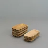 Engangsservice i palmeblad - Snack tallerken - 25 stk