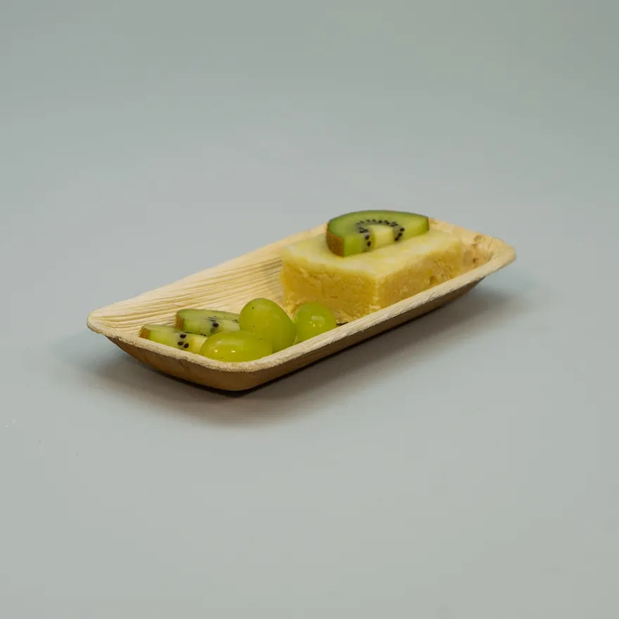 Engangsservice i palmeblad - Snack tallerken - 25 stk