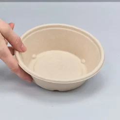 Engangsservice i sukkerrørsfibre - Skål 580ml - 125 stk