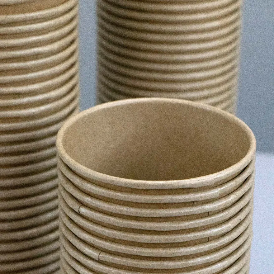 Engangsservice - Kaffekopper i Kraftpapir - 50 stk