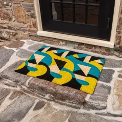 Entryways Dørmåtte i kokos 45x75 cm - Art Deco