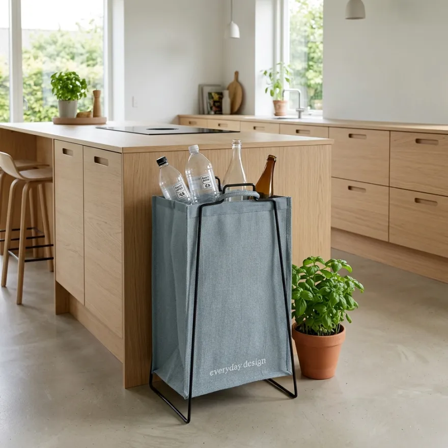 Everyday Design - Jutepose til affaldssortering - Blågrå