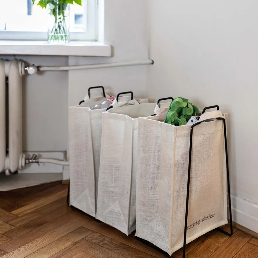 Everyday Design - Jutepose til affaldssortering - Hvid
