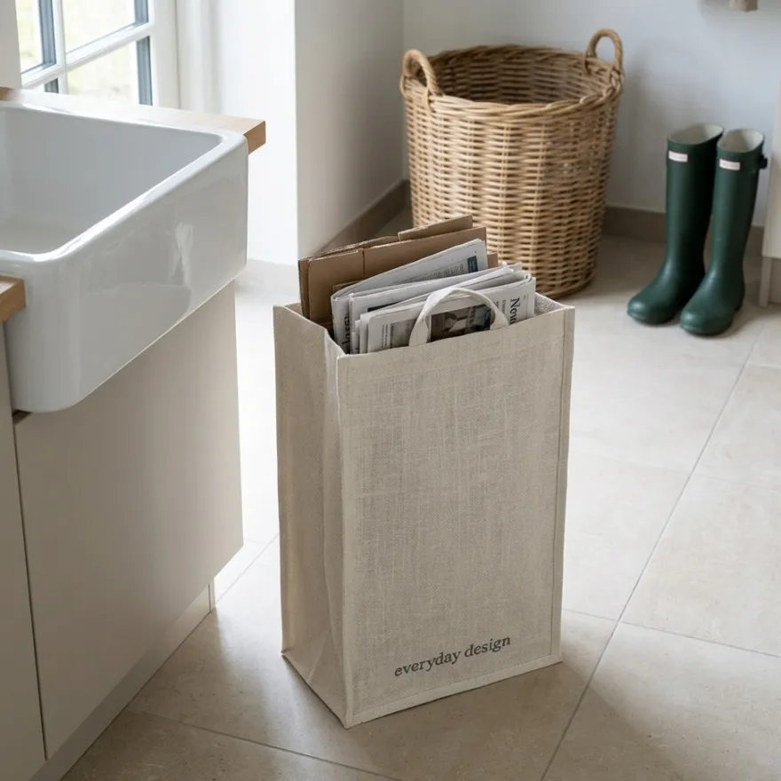 Everyday Design - Jutepose til affaldssortering - Hvid