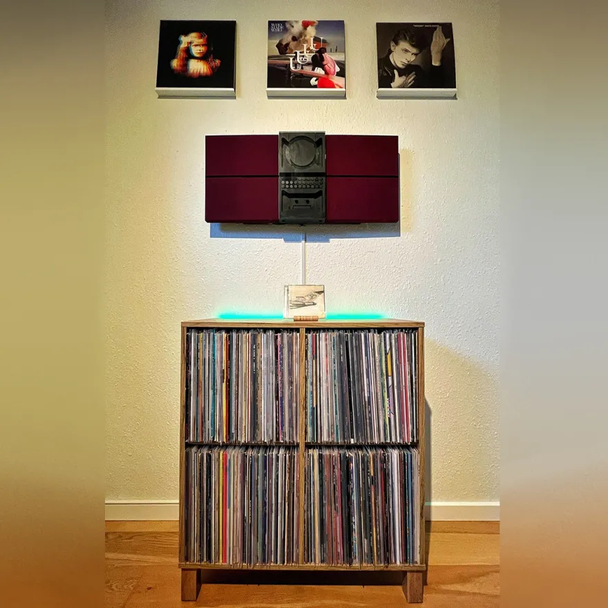 Gallerihylde til LP plader - HVID - SECTOR