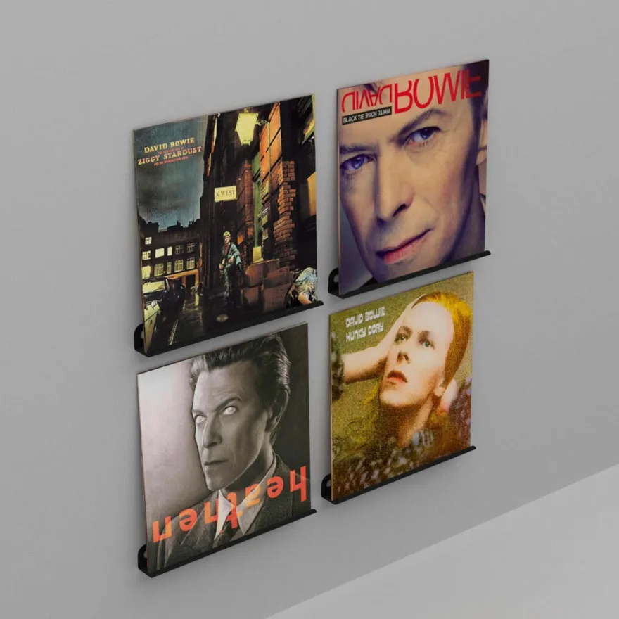 Gallerihylde til LP plader - SORT - SECTOR