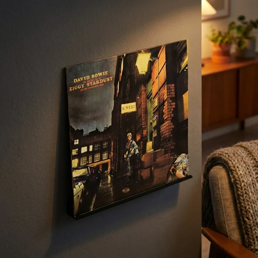 Gallerihylde til LP plader - SORT - SECTOR