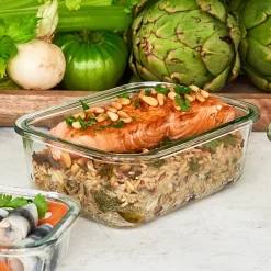 Gastromax Ildfast glasfad med låg - Medium - 1,6 L