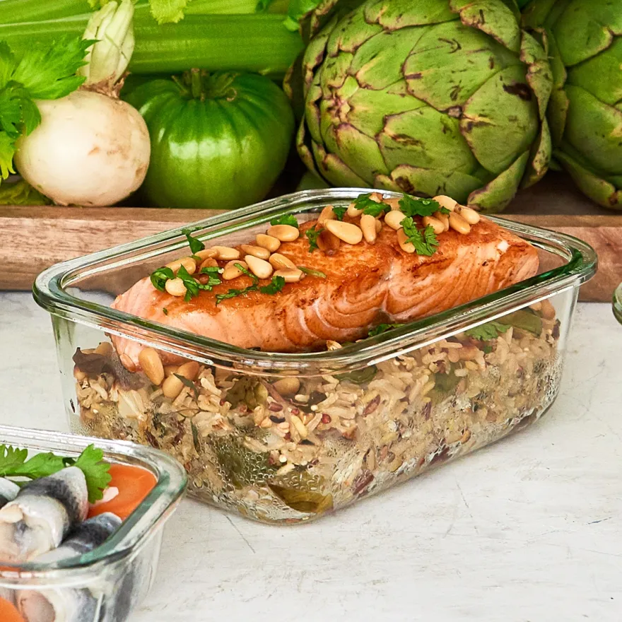 Gastromax Ildfast glasfad med låg - Medium - 1,6 L
