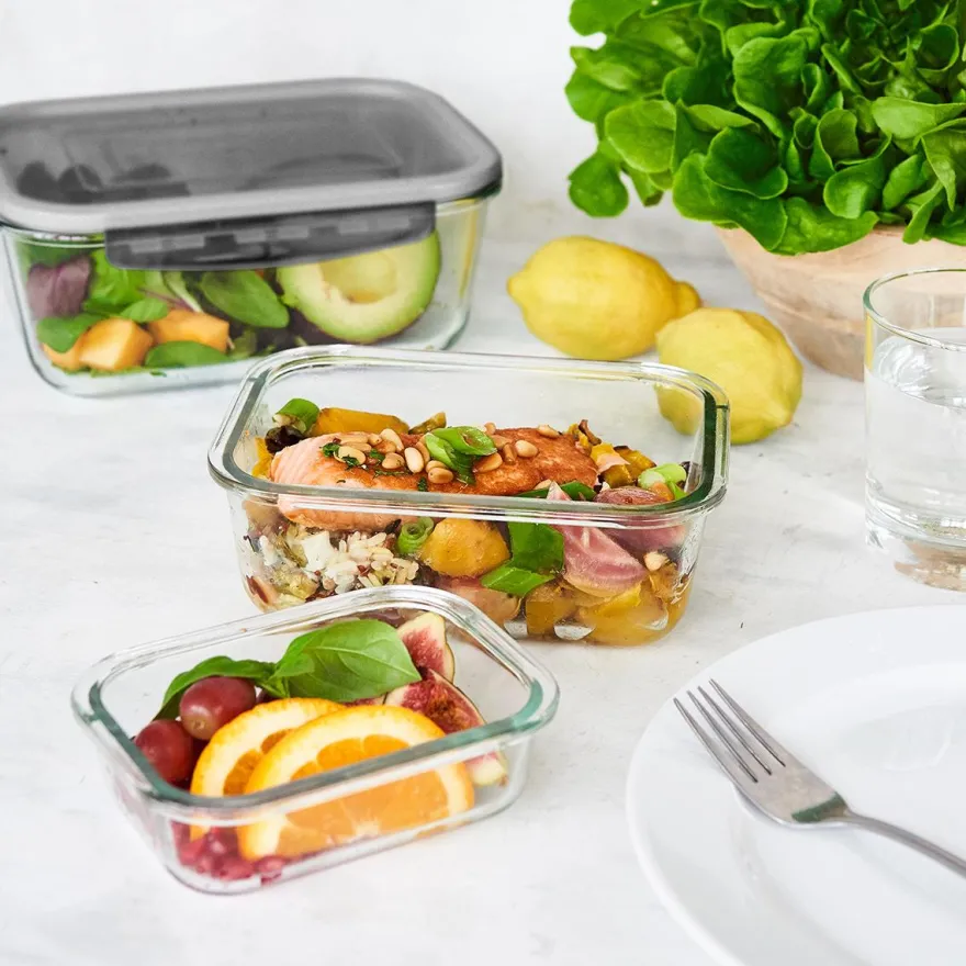 Gastromax Ildfast glasfad med låg - Small - 0,75 L