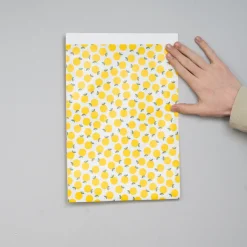 Gavepose i papir - A4 - Citroner