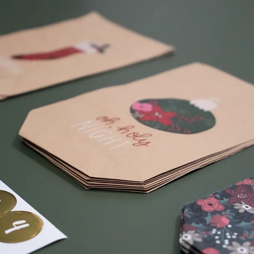 Gaveposer til pakkekalender - 24 stk. Christmas Feelings