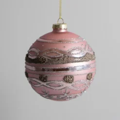 Hoff Julekugle i glas - Ø10 cm. - Alberte, model 4