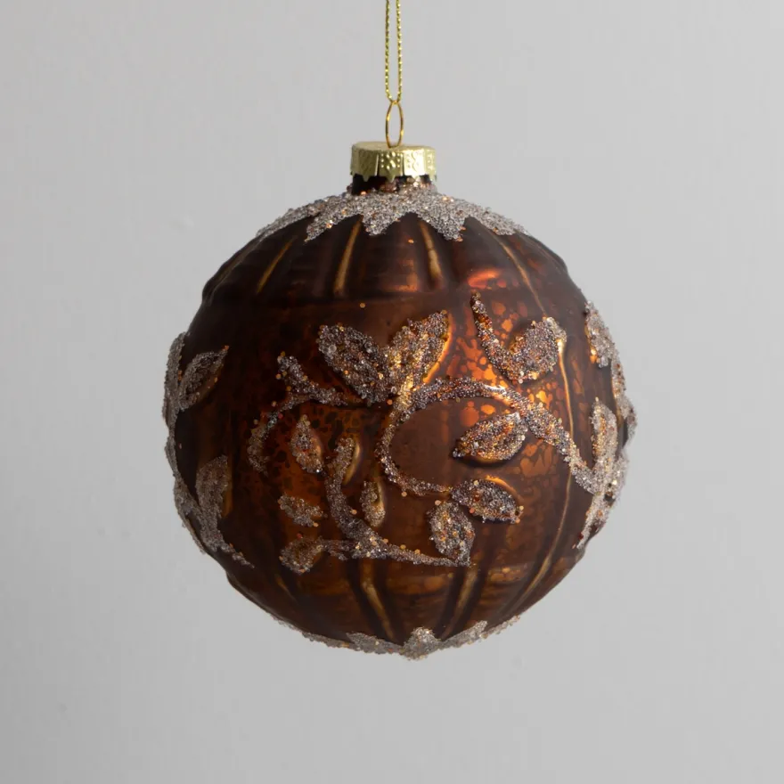 Hoff Julekugle i glas - Ø10 cm. - Sidsel, model 3