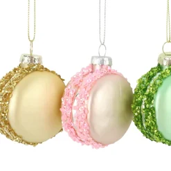 Hoff Julekugler til juletræet - Macarons, pk. med 4 stk.