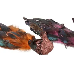 Hoff Påfugle på clips - Glittery. Pakke med 3 stk.