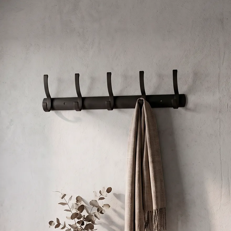 Holmen Rino Knagerække 45 cm - Sort Metal