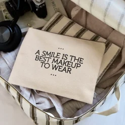 House Doctor Clutch - Canva, Smile. Sæt med 2 stk