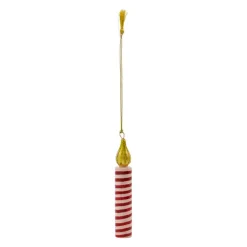 House Doctor Julepynt HDCandle - Grøn, Rosa og Blå (3 stk)