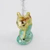 House Doctor julepynt i Glas - Deer, Rådyr med glimmer
