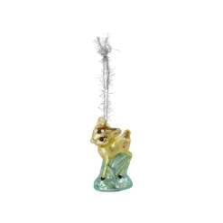 House Doctor julepynt i Glas - Deer, Rådyr med glimmer