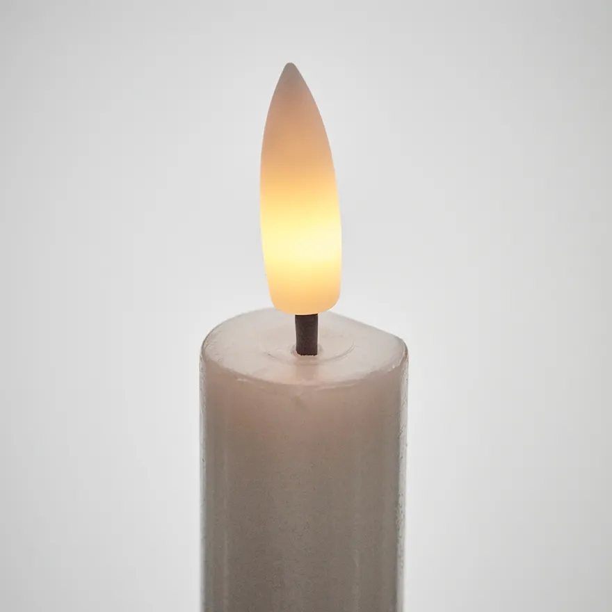 House Doctor LED lys - Hvide Kronelys H16 cm. Pk med 2 stk
