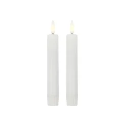 House Doctor LED lys - Hvide Kronelys H16 cm. Pk med 2 stk