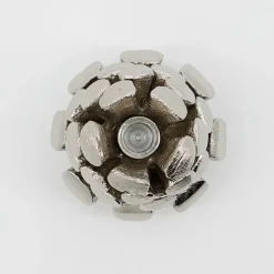 House Doctor lysestage til juletræslys - Pine Cone - Antik, sølv