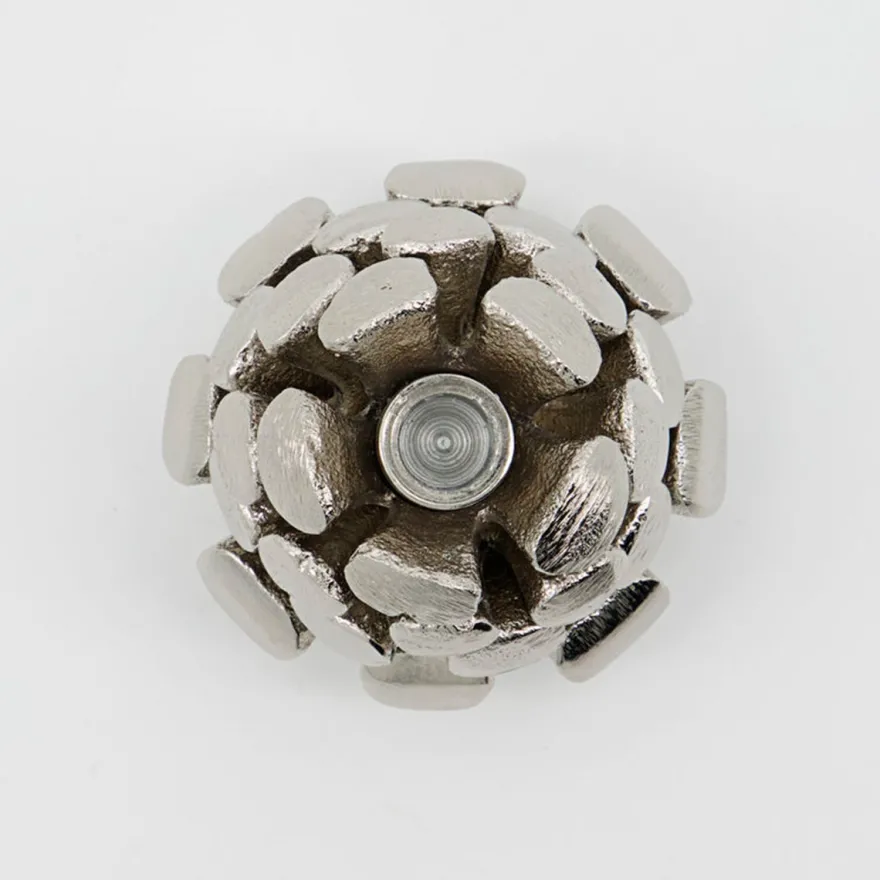 House Doctor lysestage til juletræslys - Pine Cone - Antik, sølv