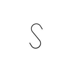 House Doctor s-kroge, Stor - Sort, 6 stk.