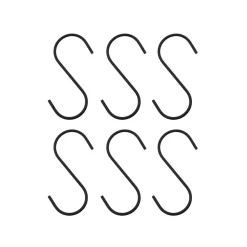 House Doctor s-kroge, Stor - Sort, 6 stk.