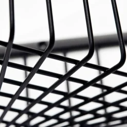 House Doctor trådkurv i rustfrit stål - Corner Basket, sort