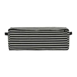 House Doctor - "Under bed" CANVA i Stof - Sort/Hvid - Large