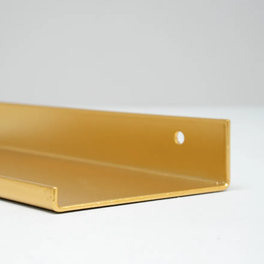 Hylde 40x13 cm. - Messing, Lancaster fra Speedtsberg