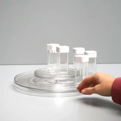 IDesign Turntable / Drejefad i klart plast 2 tier.