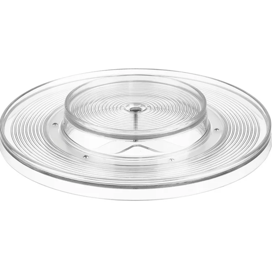 IDesign Turntable / Drejefad i klart plast 2 tier.