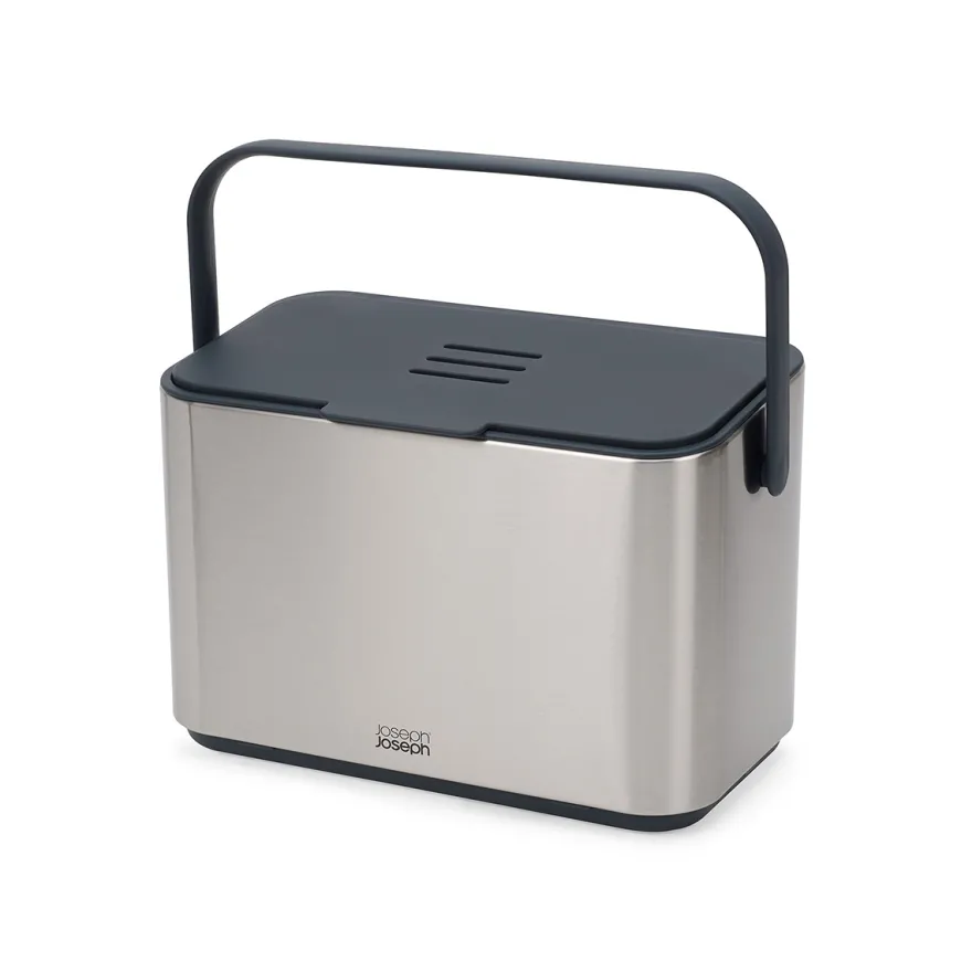 Joseph Joseph BIO waste affaldsspand - 4 liter - Rustfrit stål