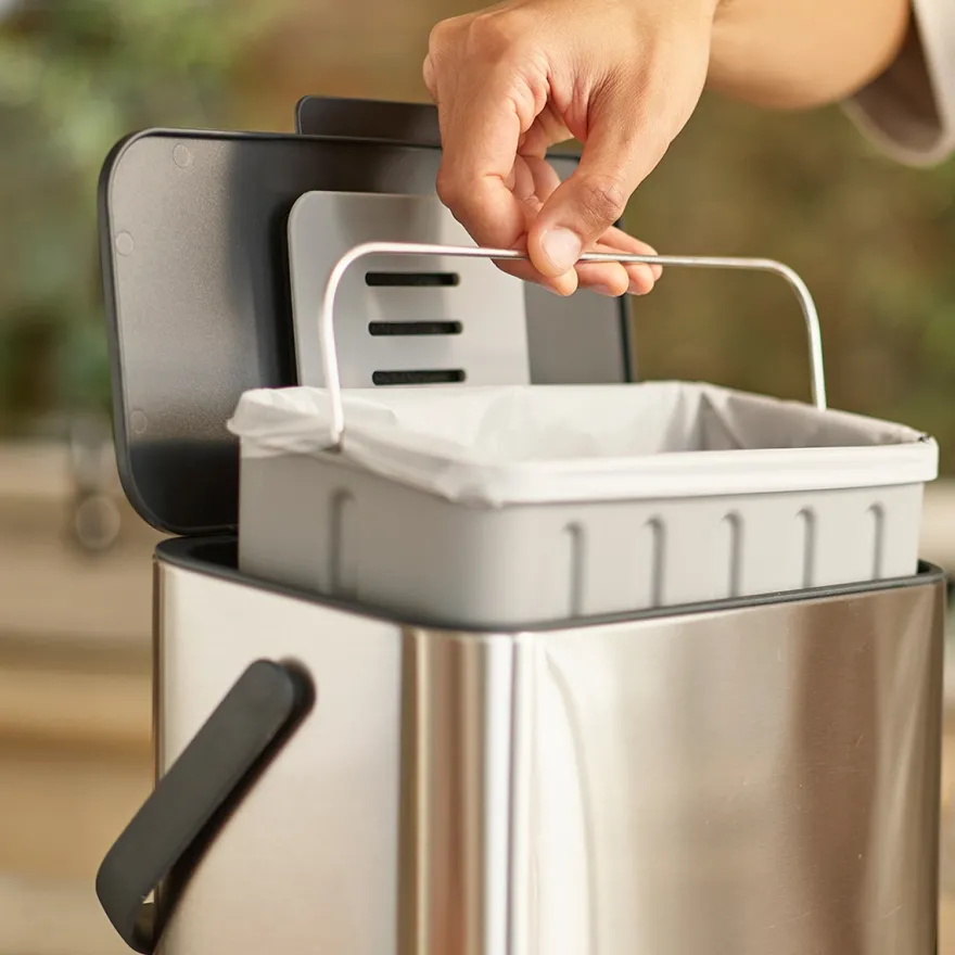 Joseph Joseph BIO waste affaldsspand - 4 liter - Rustfrit stål