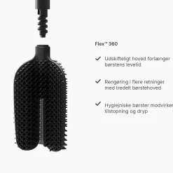 Joseph Joseph Flex 360 LITE Toiletbørste - Sort