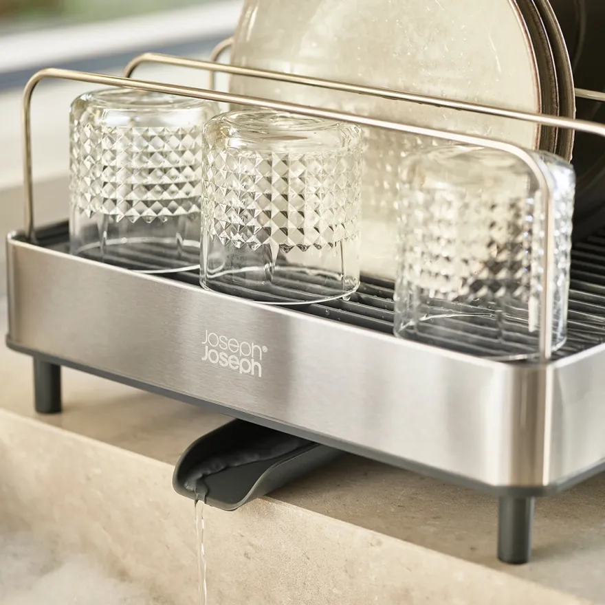 Joseph Joseph opvaskestativ - Kan udvides - Mørk
