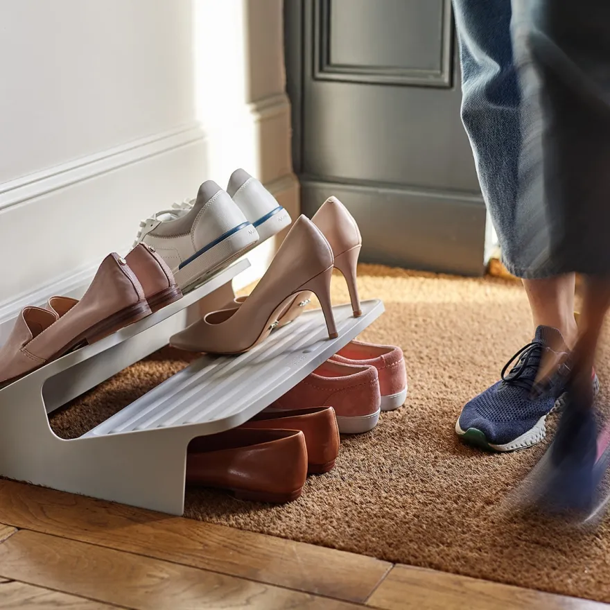 Joseph Joseph Shoe-In Stort Skostativ til skabet, Ecru