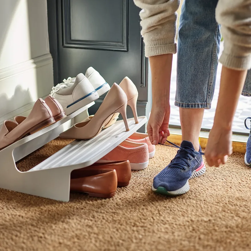 Joseph Joseph Shoe-In Stort Skostativ til skabet, Ecru