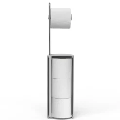 Joseph Joseph Toiletrulleholder til extra toiletruller, Glossy Hvid